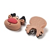 Christmas Theme Opaque Resin Pendants RESI-N039-112-1