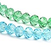 Transparent Painted Glass Beads Strands LS-DGLA-A034-T8mm-A17-4