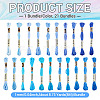 21 Bundles 21 Colors Polyester Embroidery Floss OCOR-TA0002-86-4