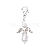 Angel Acrylic Imitation Pearl Pendant Decorations HJEW-JM02317-1