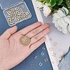 80Pcs 4 Styles Eco-Friendly Brass Watch Band Clasps KK-FH0004-02-3