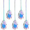 Glass Sun Catcher Pendant HJEW-WH20004-13-1