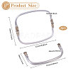 Zinc Alloy Tube Bag Flex Frames DIY-WH0581-47B-2