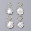 Natural Pearl Dangle Earring EJEW-JE03912-01-1