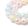 Plating Natural Selenite Beads Strands G-G120-A01-01-05-3