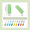 1800Pcs 18 Colors Frosted Glass Tube Beads FGLA-PH0001-09-2