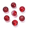 100Pcs Transparent Frosted Glass Beads Strands GLAA-CJ0002-05-3