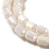 Electroplate Glass Beads Strands EGLA-D031-01J-3