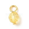Faceted Transparent Acrylic Charms PALLOY-JF01601-02-3