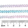 Transparent Painted Glass Beads Strands X1-DGLA-A034-T3mm-A22-3