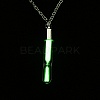 Luminous Alloy Locket Pendant Necklaces NJEW-F284-08A-1