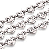 304 Stainless Steel Heart Link Chains CHS-Q009-03P-02-1
