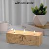 3 Hole Wood Candle Holders DIY-WH0375-006-5