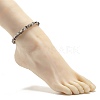 Bling Glass Beads Braided Stretch Anklet AJEW-AN00464-2