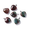 Natural Indian Agate Pendants G-G956-B18-FF-2