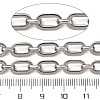 304 Stainless Steel Rectangle Link Chains CHS-S012-26P-A-3