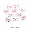 Electroplated Bowknot Resin Cabochons MRMJ-R128-16I-2