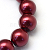 Baking Paint Pearlized Glass Pearl Round Bead Strands HY-Q003-6mm-39-3