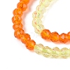 Transparent Glass Beads Strands GLAA-N074-01A-04-4