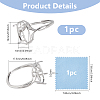 1Pc Oval Prong Ring Settings FIND-DC0006-66-2