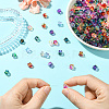 Two Tone Transparent Spray Painted Acrylic Beads ACRP-PA0001-01A-4
