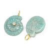 Natural Amazonite Pendants X-G-H353-02G-08-2
