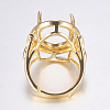Adjustable Brass Finger Ring Components KK-G330-11G-2