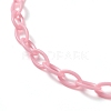 Personalized ABS Plastic Cable Chain Necklaces NJEW-JN03220-03-3