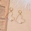 Large Heart Wire Dangle Hoop Earring EJEW-JE04724-04-2