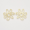 Alloy Open Back Bezel Pendants PALLOY-S121-205B-2