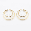 201 Stainless Steel Hoop Earrings EJEW-I213-B-02G-2