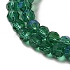 Electroplate Transparent Glass Beads Strands EGLA-A035-T4mm-L18-3