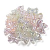 UV Plating Luminous Transparent Acrylic Beads OACR-P010-08-2