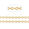 Brass Flat Oval Cable Chains CH030-G-2