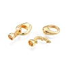 Brass Fold Over Clasps KK-A165-01G-4
