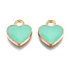 Alloy Enamel Charms X-ENAM-S121-041E-3