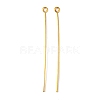 Golden Plated Brass Eye Pin for Jewelry Making X-EPC5.0cm-G-1