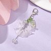 Acrylic Flower Pendant Decoration HJEW-JM01317-3