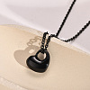 Openable 316L Surgical Stainless Steel Memorial Urn Ashes Pendants BOTT-PW0002-012A-EB-1