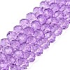 Baking Paint Glass Beads Strands EGLA-Q120-B-B01-1