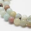 Natural Flower Amazonite Beads Strands G-G697-F06-4mm-5