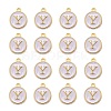 Golden Plated Alloy Charms LS-X-ENAM-S118-01Y-2