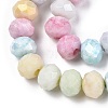 Ombre Effect Dyed Glass Beads Strands X-GLAA-C023-02-B01-3
