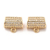 Plating Brass Micro Pave Cubic Zirconia Pendant KK-B074-60G-1