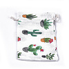 Polycotton(Polyester Cotton) Packing Pouches Drawstring Bags ABAG-T007-02L-4