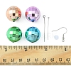 DIY Disco Ball Dangle Earring Making Kit DIY-FS0004-02-6