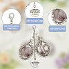 Flat Round & Heart & Oval Alloy Pendant Decorations HJEW-AB00498-4