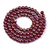 Electroplate Opaque Glass Beads Strands GLAA-T032-P4mm-AB05-3