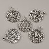 Tibetan Style Zinc Alloy Pendants TIBEP-WH0001-04AS-2