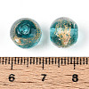 Handmade Gold & Silver Foil Glass Beads FOIL-N030-03A-01E-4